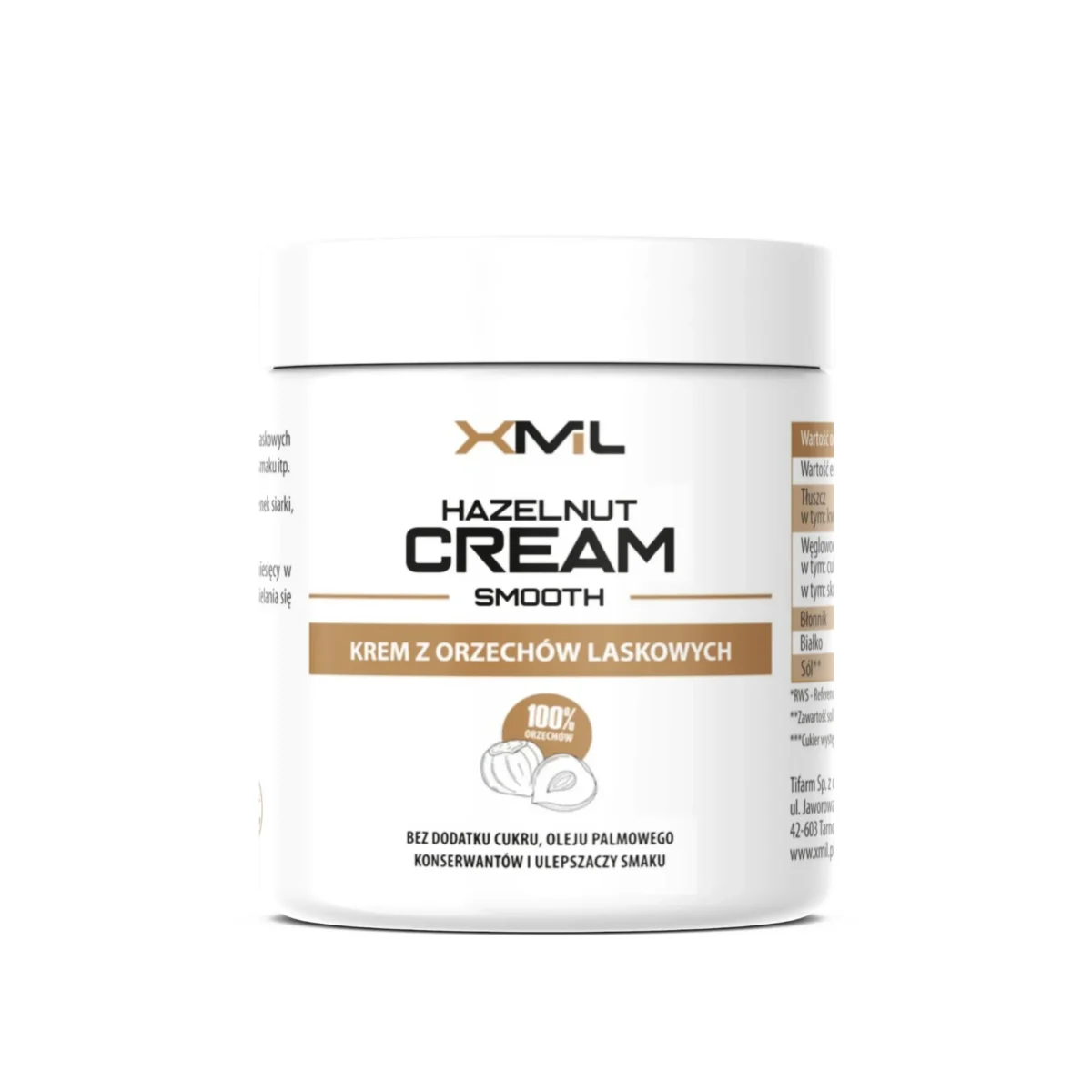 Hazelnut cream smooth 500 g